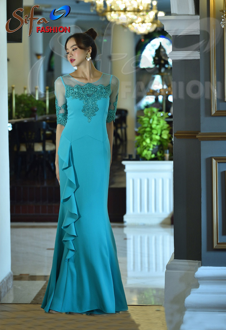 Đầm dạ hội ren